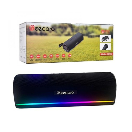 Beecaro Portable Bluetooth Speaker GP502 1500mAh Black